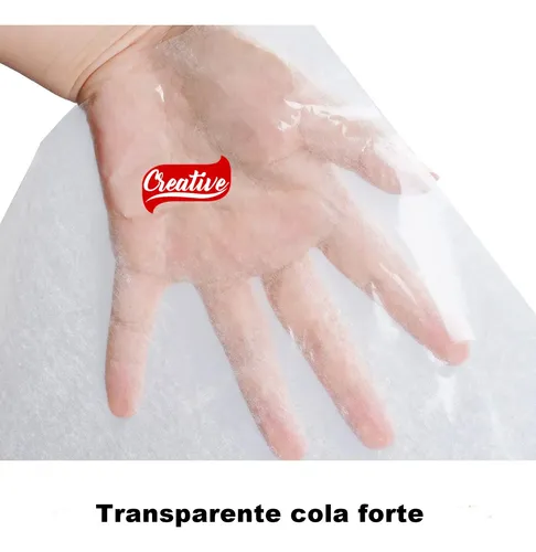 100 Folhas De Adesivo Dupla Face A4 21X29 Transparente Bopp Transparente - imagem 4