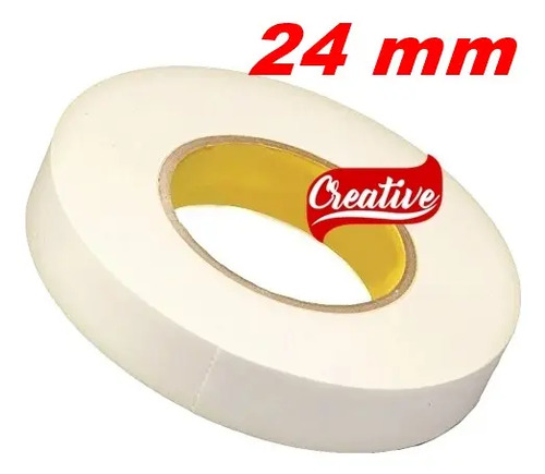 Fita Adesiva Dupla Face 24 Mm X 30 Mts Creative Produtos Transparente Lisa - imagem 2