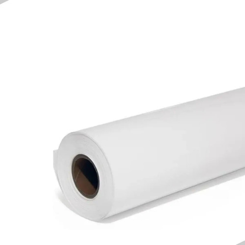 Kit 2 Bobinas Para Plotter 610Mmx50M 75G Para Projeto Tubo 2 Branco - imagem 4