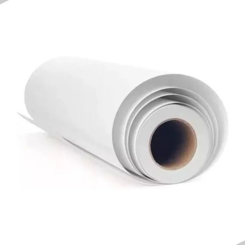 Kit 2 Bobinas Para Plotter 610Mmx50M 75G Para Projeto Tubo 2 Branco - imagem 6