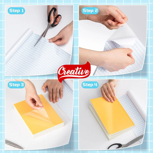 Papel Adesivo 45Cm X 5 Metros Vinilico Rolo 55 Micras Transparente - imagem 3