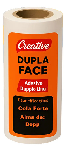 Fita Adesivo Dupla Face 21Cm X 5M A4 Duplo Liner Transparente
