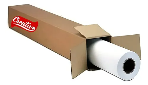 3 Bobina Para Plotter Offset 75G 610Mm X 50 Metros Tubo 2  Branco
