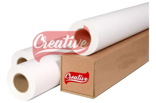 3 Bobina Para Plotter Offset 75G 610Mm X 50 Metros Tubo 2  Branco - imagem 3
