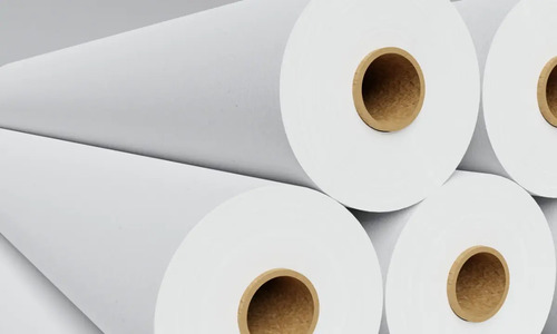 Bobina Adesivo Para Plotter Offset 610 Mm X 30 Mts Tubete 2  Branco - imagem 3