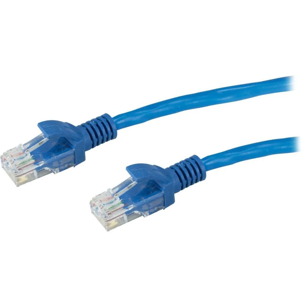 Cabo De Rede Patch Cord Cat5 Rj45 10M Azul Flex