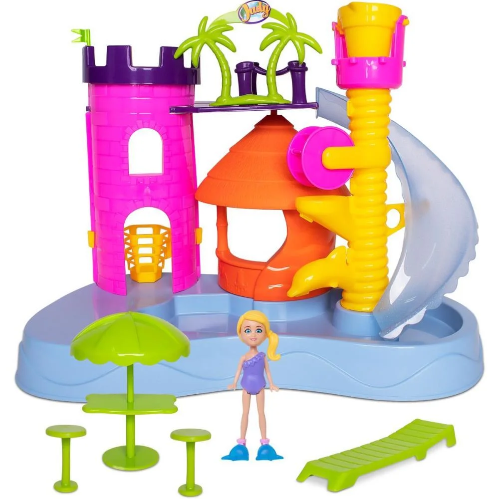 Cenario Tematico (Playset) Parque Aquatico Da Judy Samba Toys