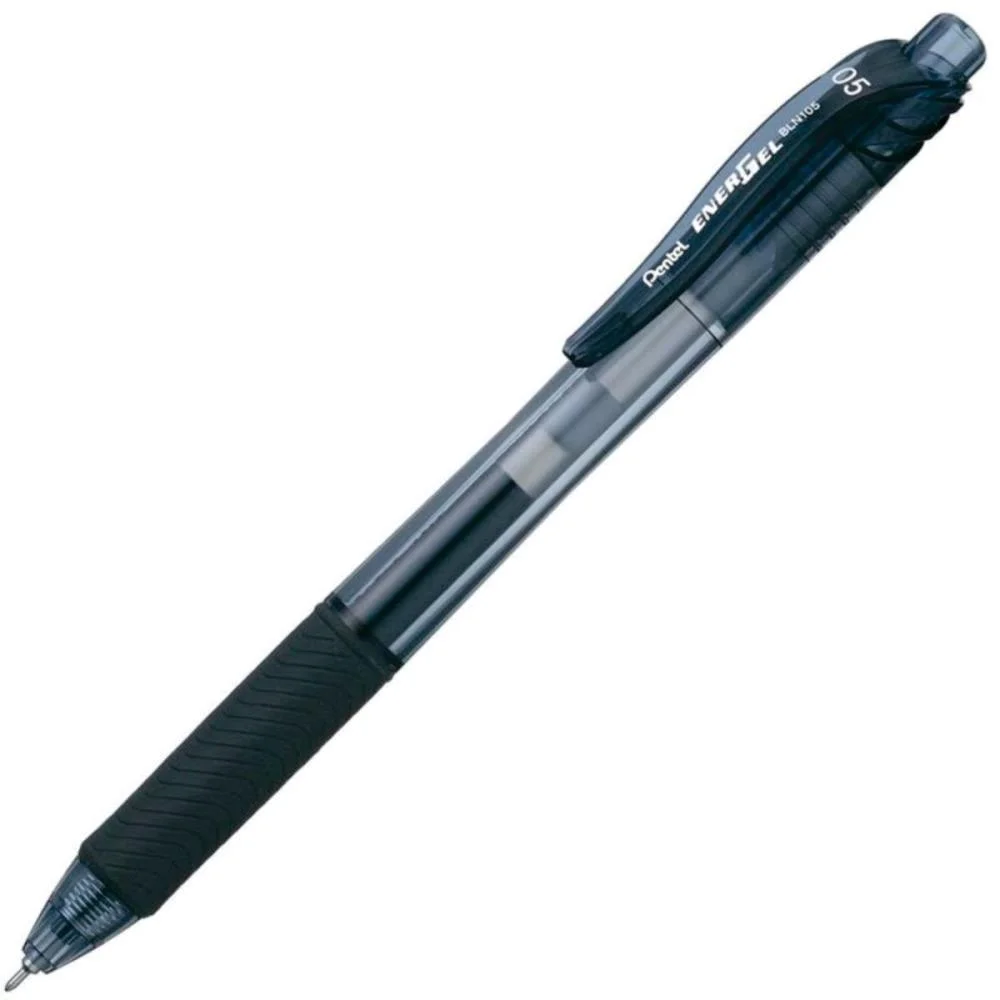 Caneta Gel Energel Retratil 0.5Mm Preta Pentel (Cx.c/12)