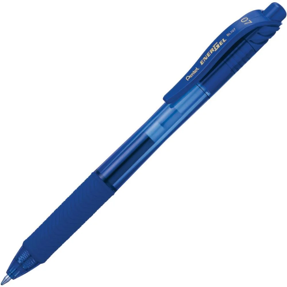 Caneta Gel Energel Retratil 0.7Mm Azul Pentel (Cx.c/12)