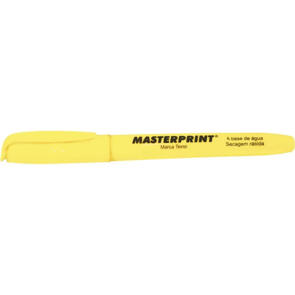 Caneta Marca Texto Mp 612 Amarela Masterprint (Cx.c/12)