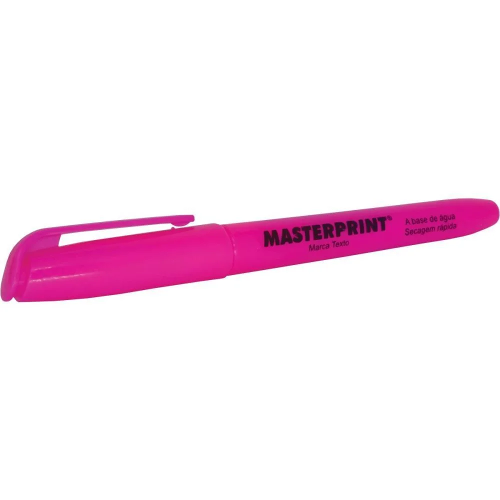 Caneta Marca Texto Mp 612 Rosa Masterprint (Cx.c/12)