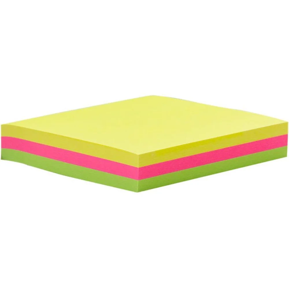 Bloco De Recado Autoadesivo 76X76Mm Medio 3Cores Neon 150F Maxprint