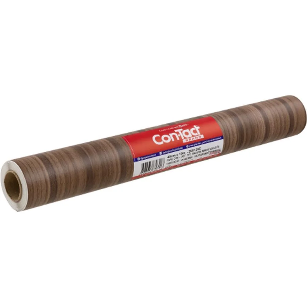 Contact Decorado 45Cmx10M Madeira Ripada Texturizada Contact (Rolo)