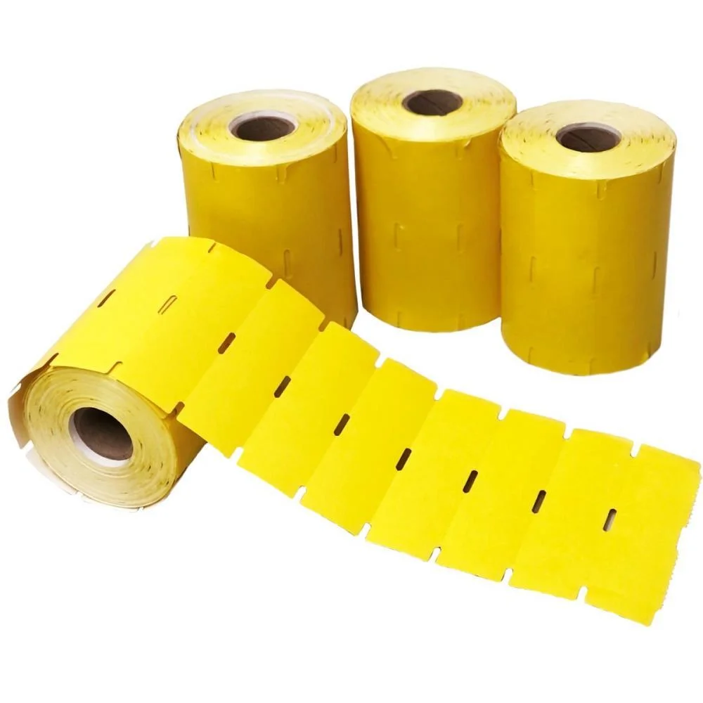 Etiqueta Para Marcacao Gondola 105X30Mm C/1000 Amarel Rio Branco Bobinas (Cx.c/12)