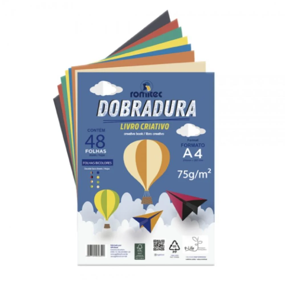 Bloco Para Educacao Artistica Criativo Dobrad.c/Livr.75G 48F Romitec