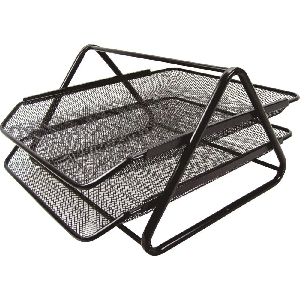 Caixa Correspondencia Dupla Aramado Preto Kit