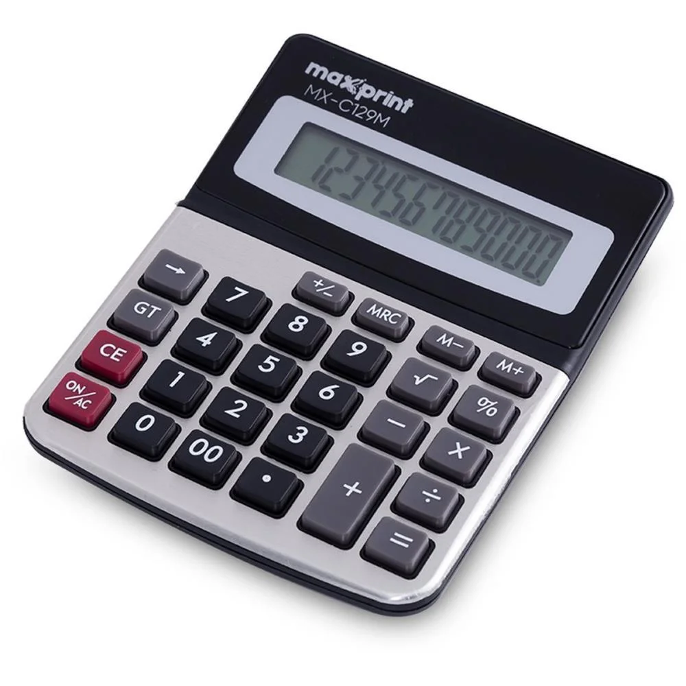 Calculadora De Mesa 12 Dig Mx-129M Preta Maxprint
