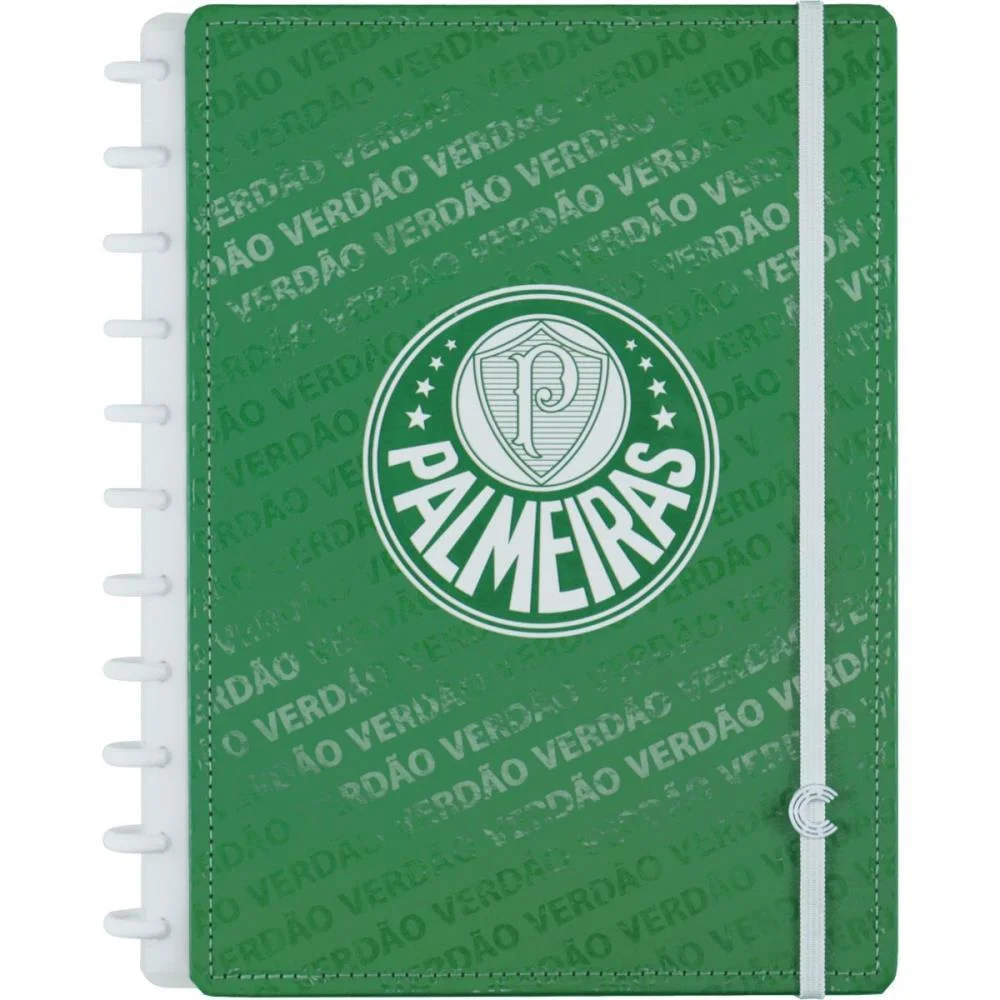 Caderno Inteligente Grande Palmeiras Verdão 80Fls 215X280 Caderno Inteligente