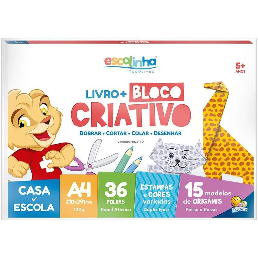 Bloco Para Educacao Artistica Criativo A4+ Livro 120G.36Fl Todolivro