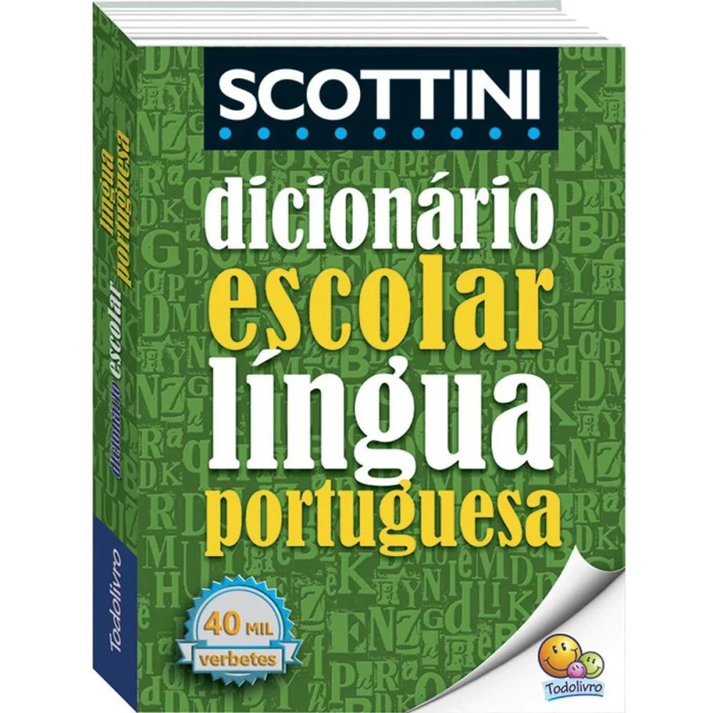 Dicionario Portugues Scottini 40.000 Verbete 560Pg Todolivro