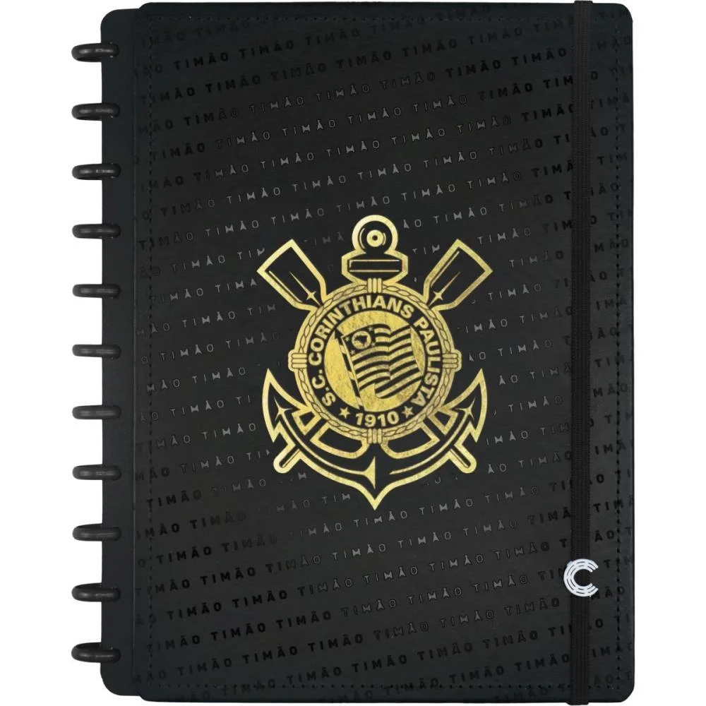 Caderno Inteligente Grande Corinthians Fiel 80Fls Caderno Inteligente