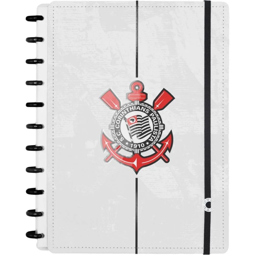 Caderno Inteligente Grande Corinthians Timão 80Fls 215X28 Caderno Inteligente