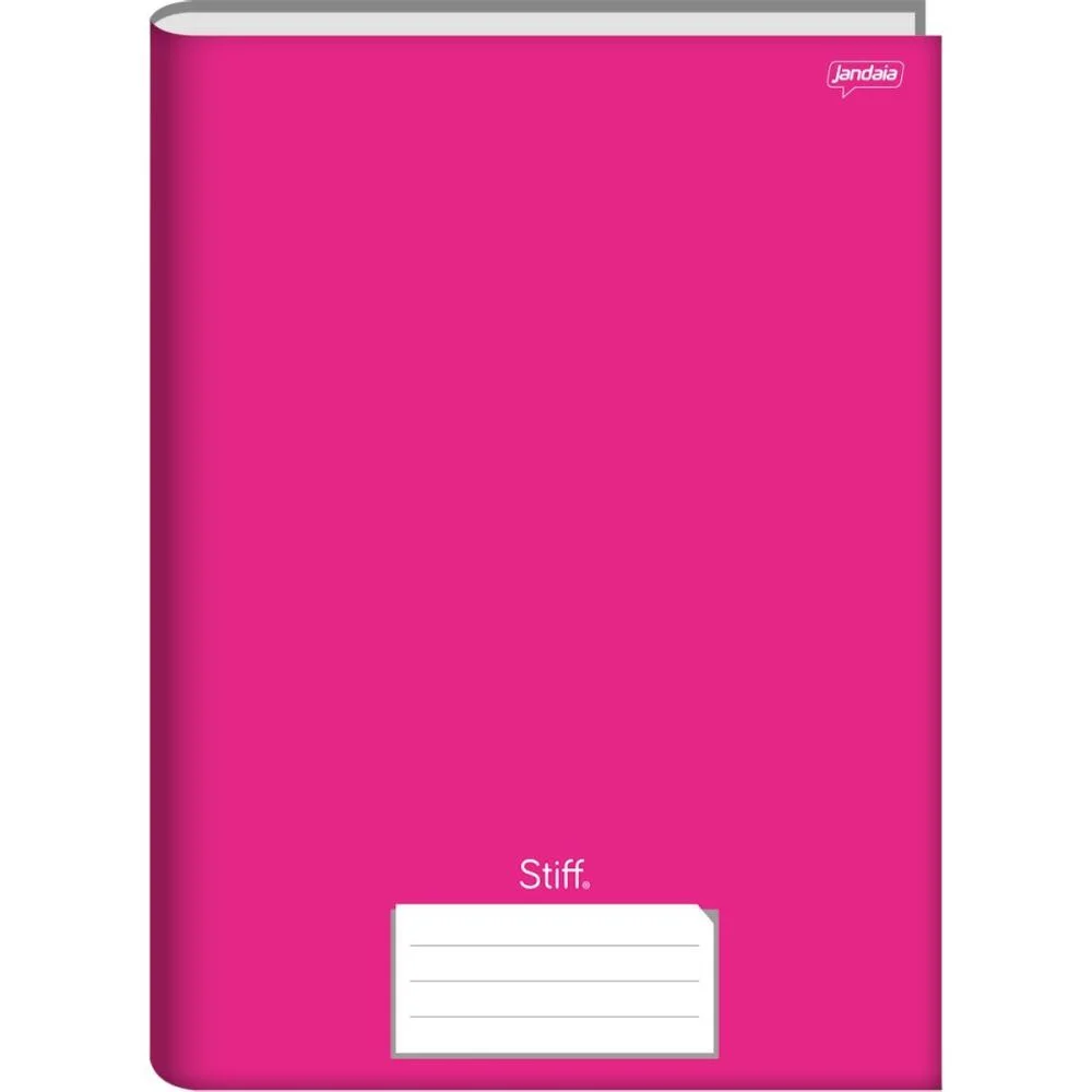 Caderno Brochura Pequeno Capa Dura Stiff 48 Folhas Rosa Jandaia (Pct.c/10)