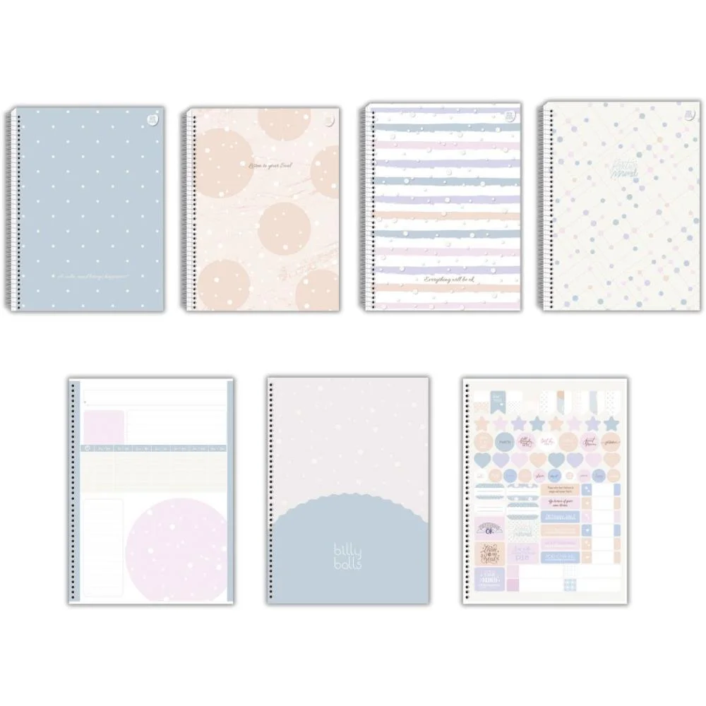 Caderno 01X1 Capa Dura Billy Balls 80F Animativa (Pct.c/04)