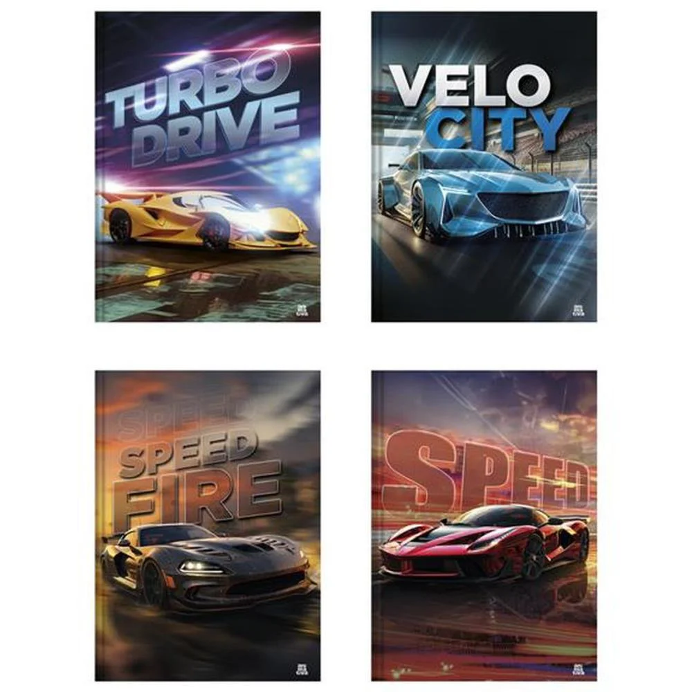 Caderno Brochurao Capa Dura Silver Tuning 80F Animativa (Pct.c/05)