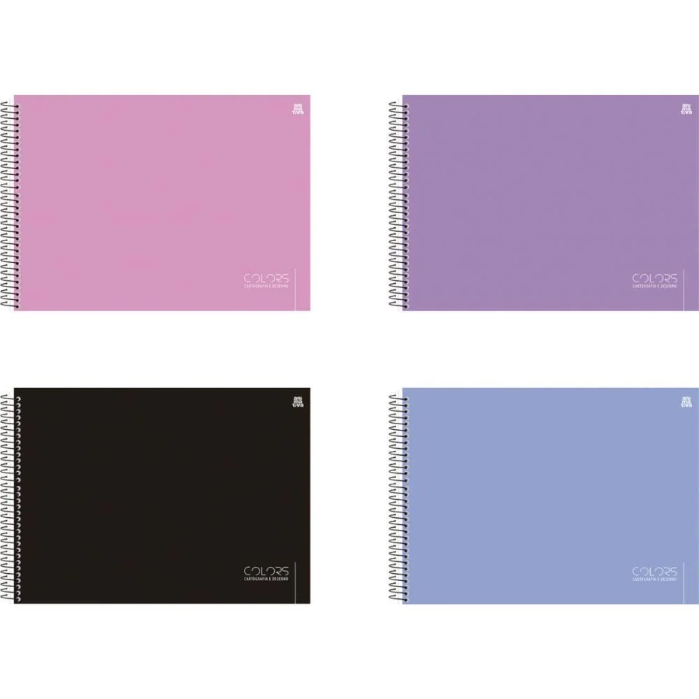 Caderno Desenho Univ Capa Dura Colors 60F Animativa (Pct.c/05)