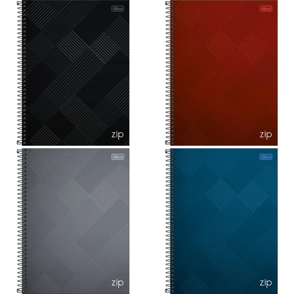 Caderno 01X1 Capa Dura Zip 80Fls. Tilibra (Pct.c/04)