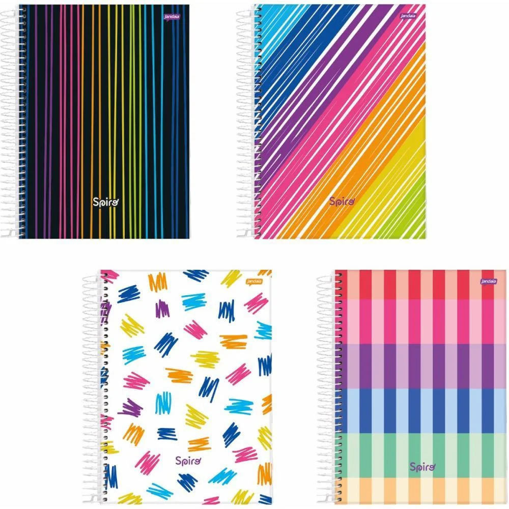 Caderno 10X1 Capa Dura Spiro 160Fls. I.a Jandaia (Pct.c/04)