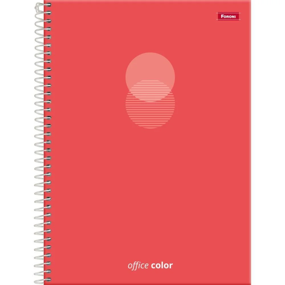 Caderno 10X1 Capa Dura Office Color 160F Foroni (Pct.c/04)