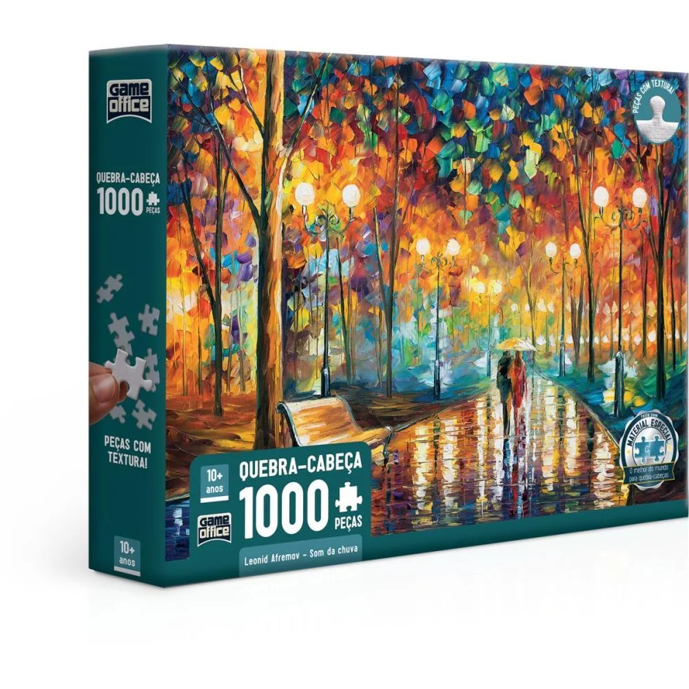 Quebra-Cabeca Cartonado Som Da Chuva 1000 Pcs Toyster