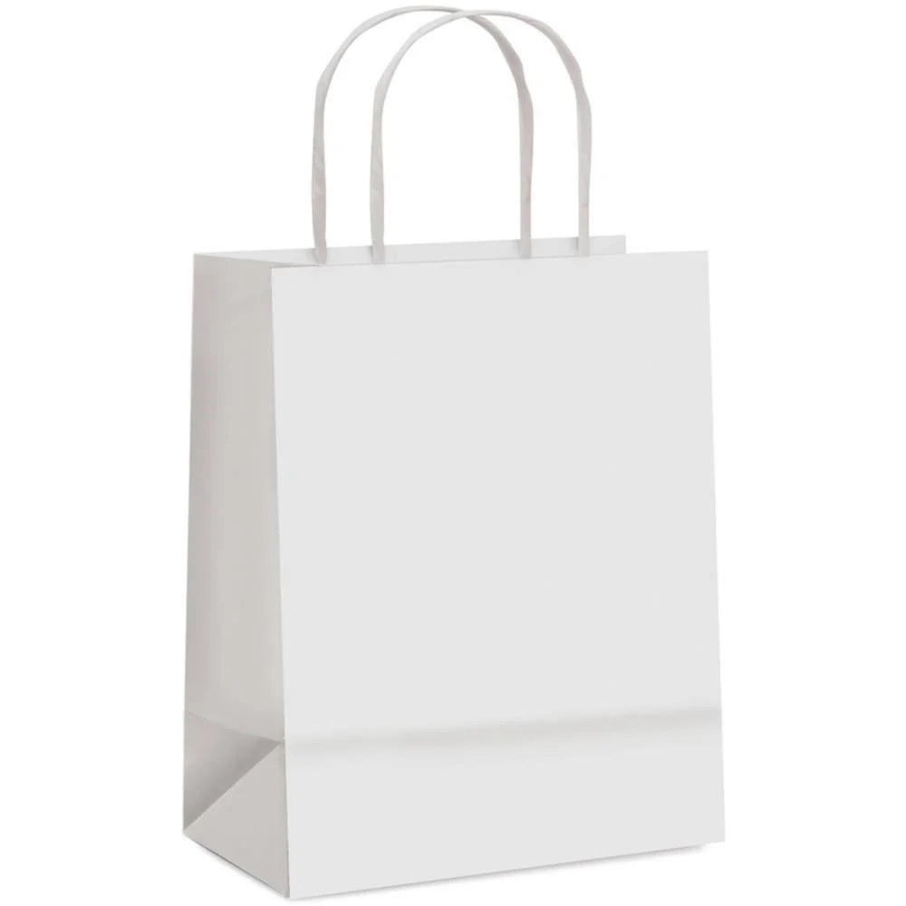 Sacola Para Presente Lisa Branca Pp 16X12X8Cm Cromus Com 50 Unidades