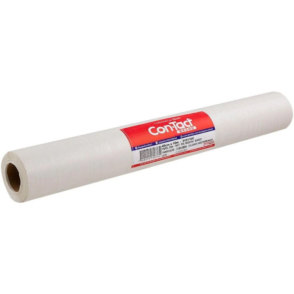 Contact Decorado 45Cmx10M Madeira Bianco Contact (Rolo)