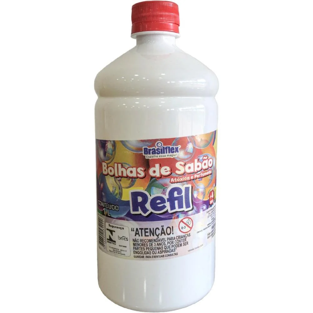 Bolha De Sabao Refil Bubble 1L Brasilflex