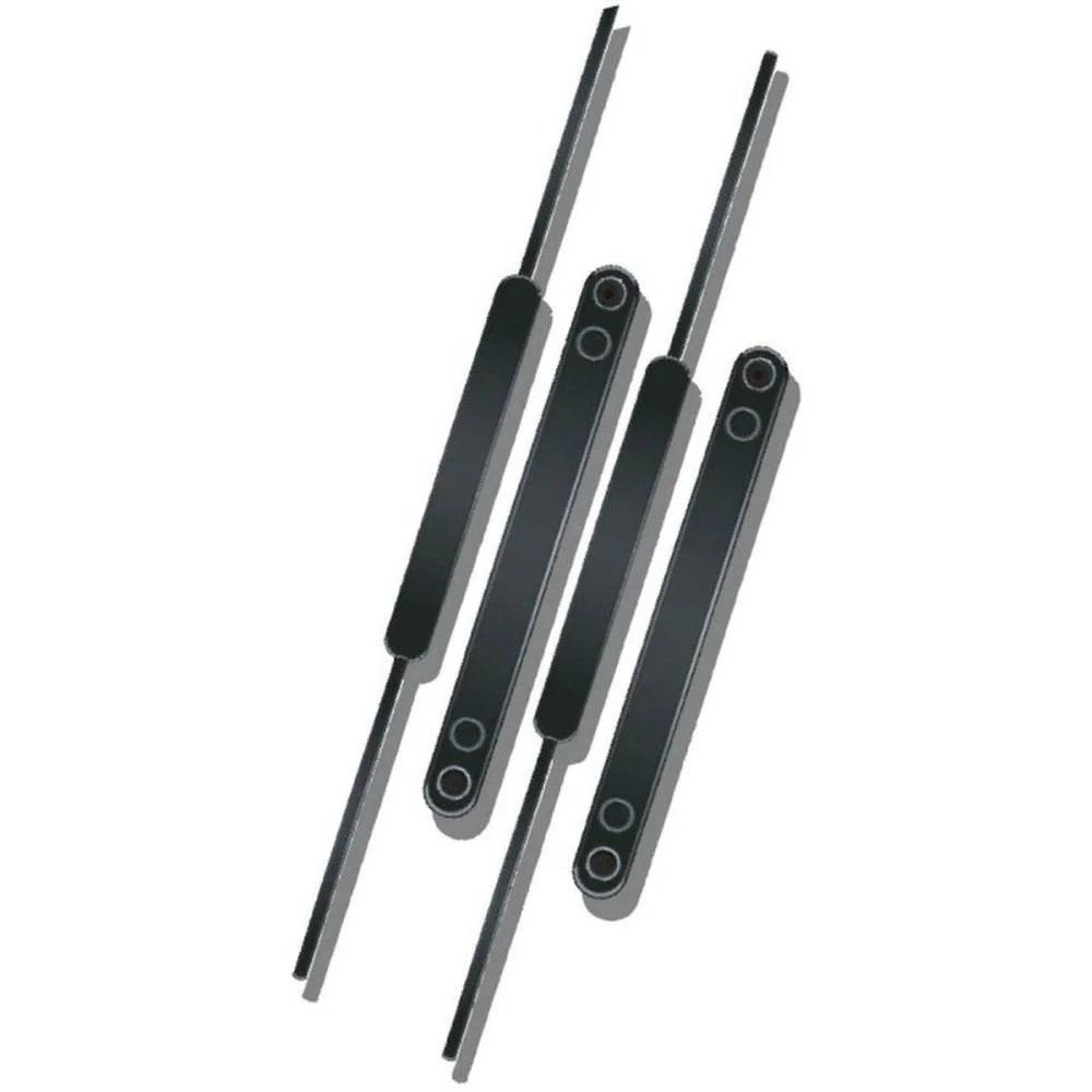 Grampo Trilho Plastico Pequeno Até 200Fls. Preto Carbrink (Pct.c/50)