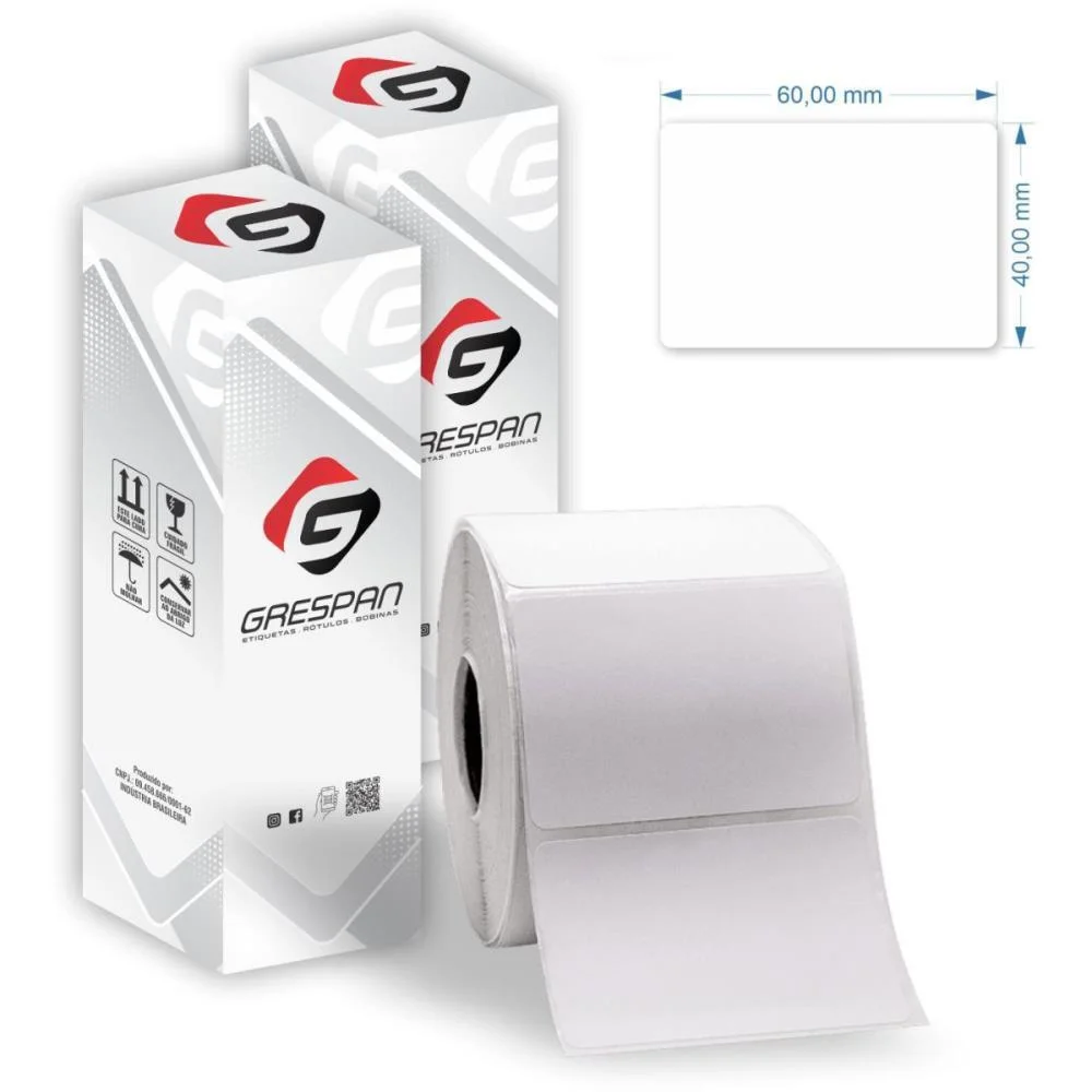 Etiqueta Para Balanca Termica Eco 60X40Mm 20M 20G Grespan (Cx.c/04)