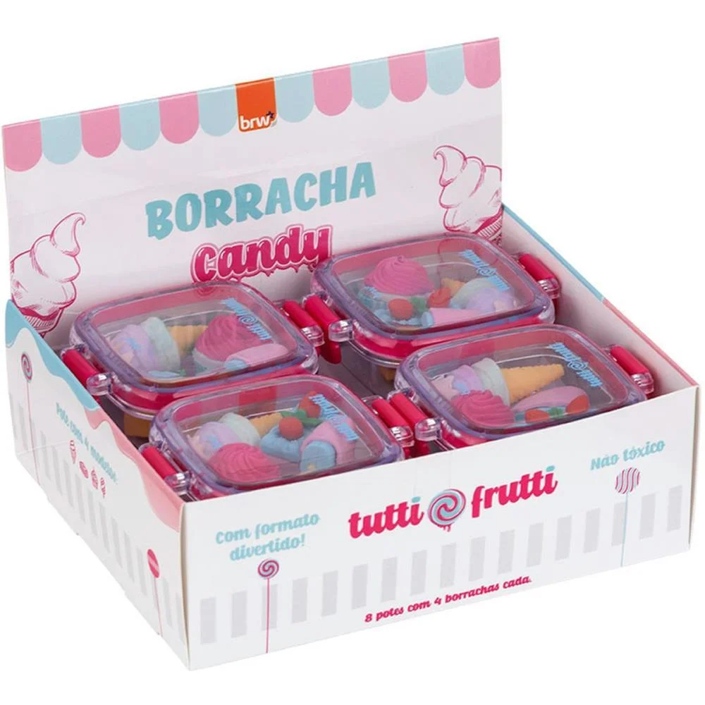 Borracha Decorada Tutti Frutti 4 Modelos Sortido Brw (Dp.c/08)