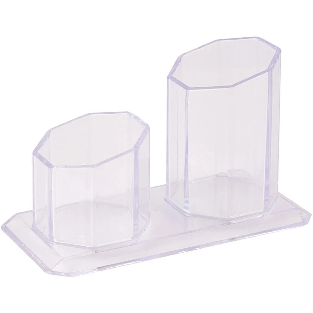 Acessorio Para Mesa Porta Caneta/Clips Cristal Maxcril
