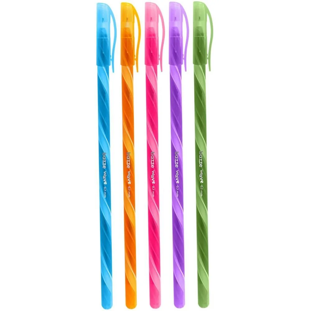 Caneta Esferografica Bazze Wave 0.7 Fashion Colors Summit (Pote-24)