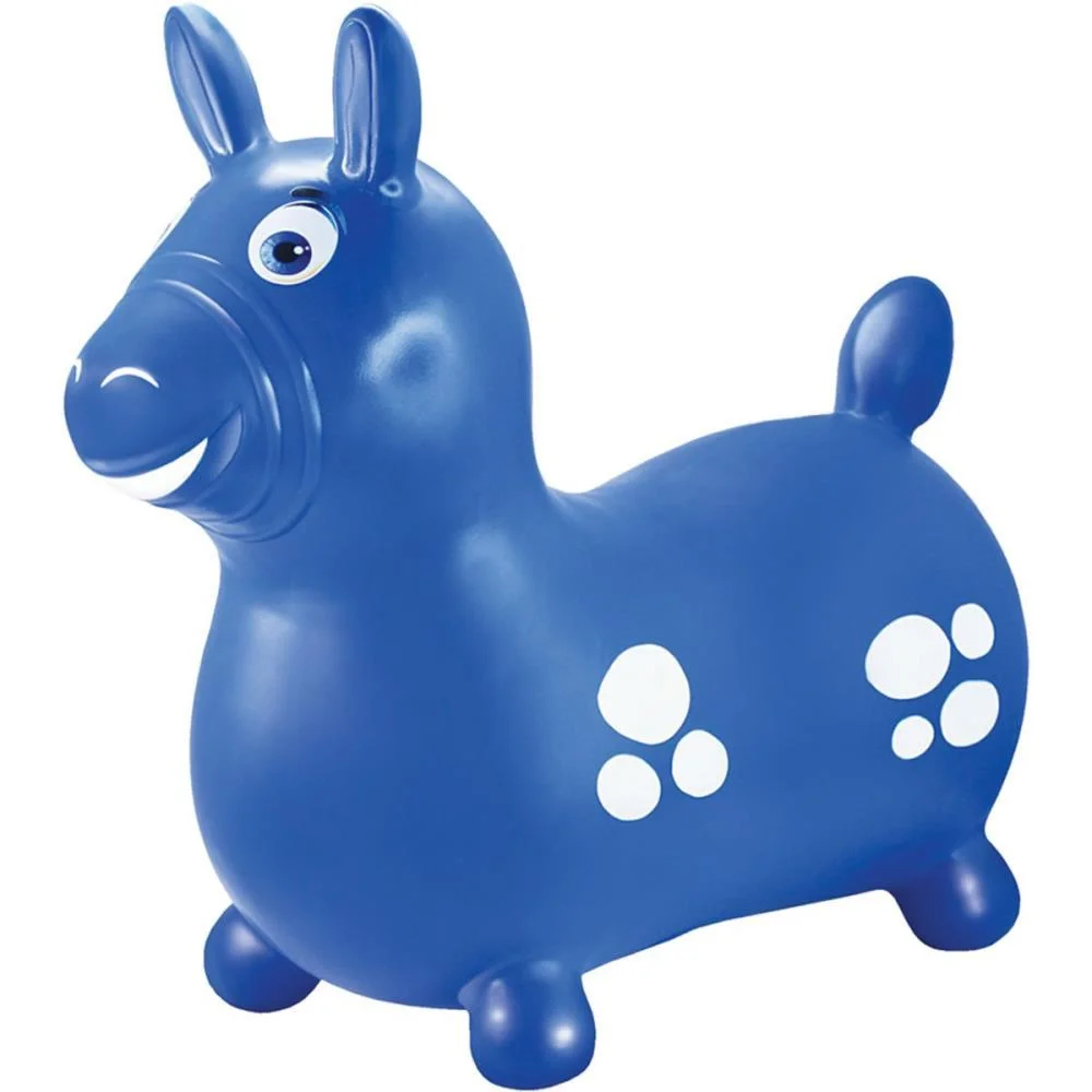 Cavalinho Infantil Vinil Azul 52X51Cm Lider