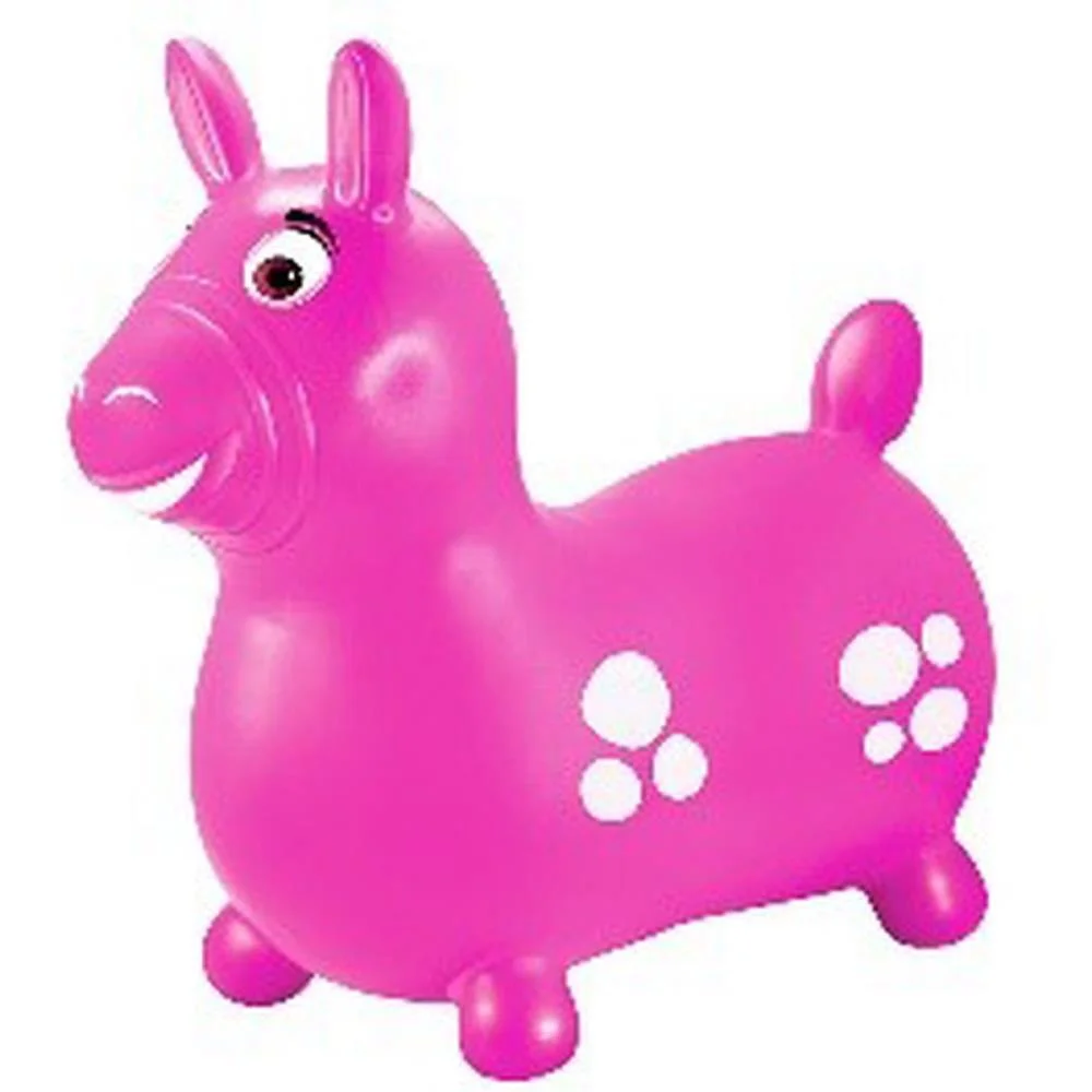 Cavalinho Infantil Vinil Rosa 52X51Cm Lider