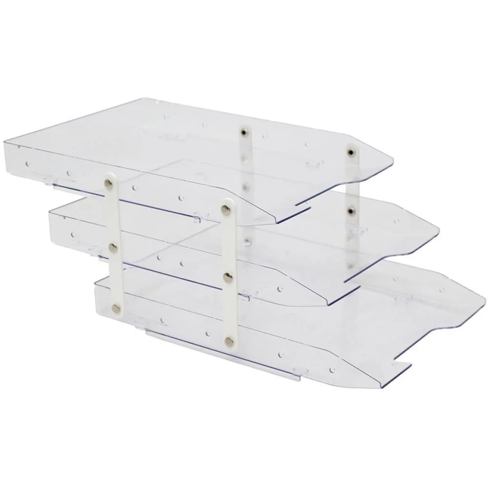Caixa Correspondencia Tripla Slim Movel Cristal Selada Maxcril