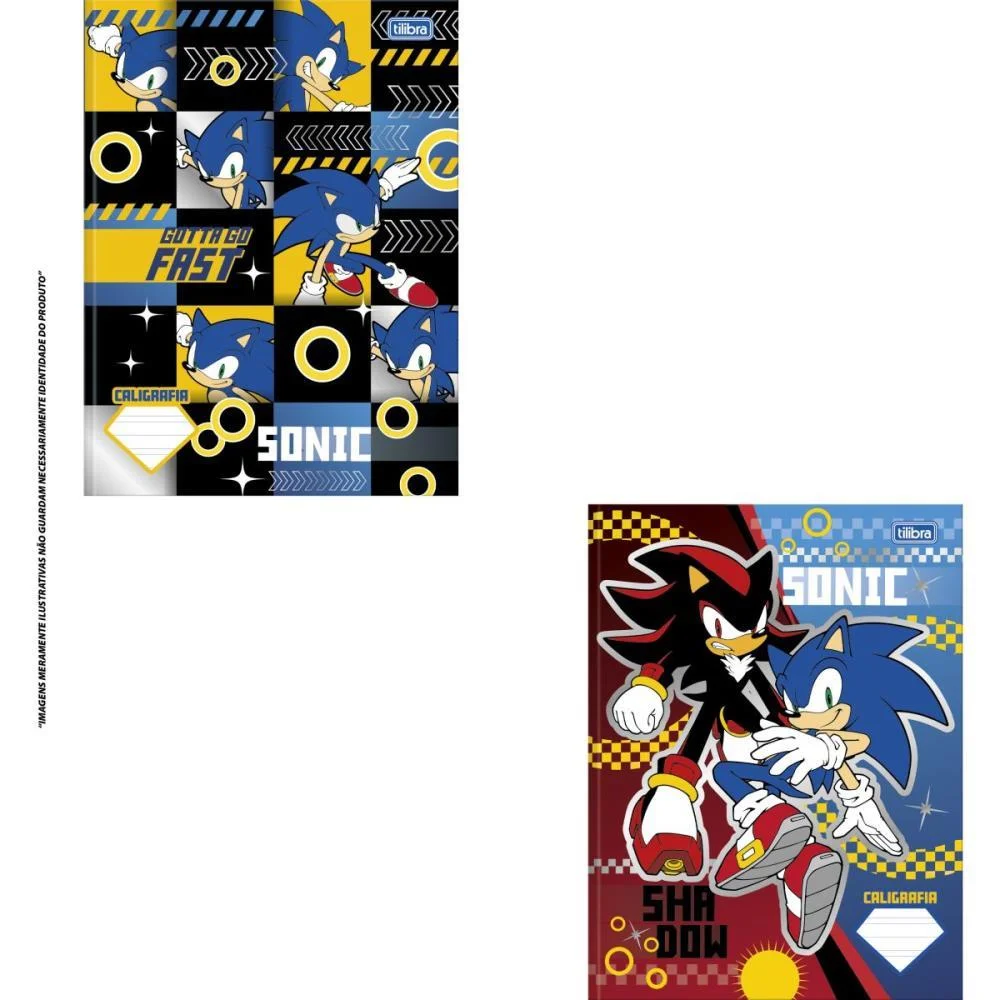Caderno Caligrafia Capa Dura Sonic 40Fls Brochura Vertical Tilibra (Pct.c/05)