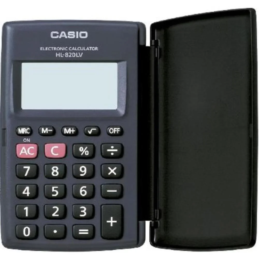 Calculadora De Bolso 8 Digitos C/Tampa Preta Casio