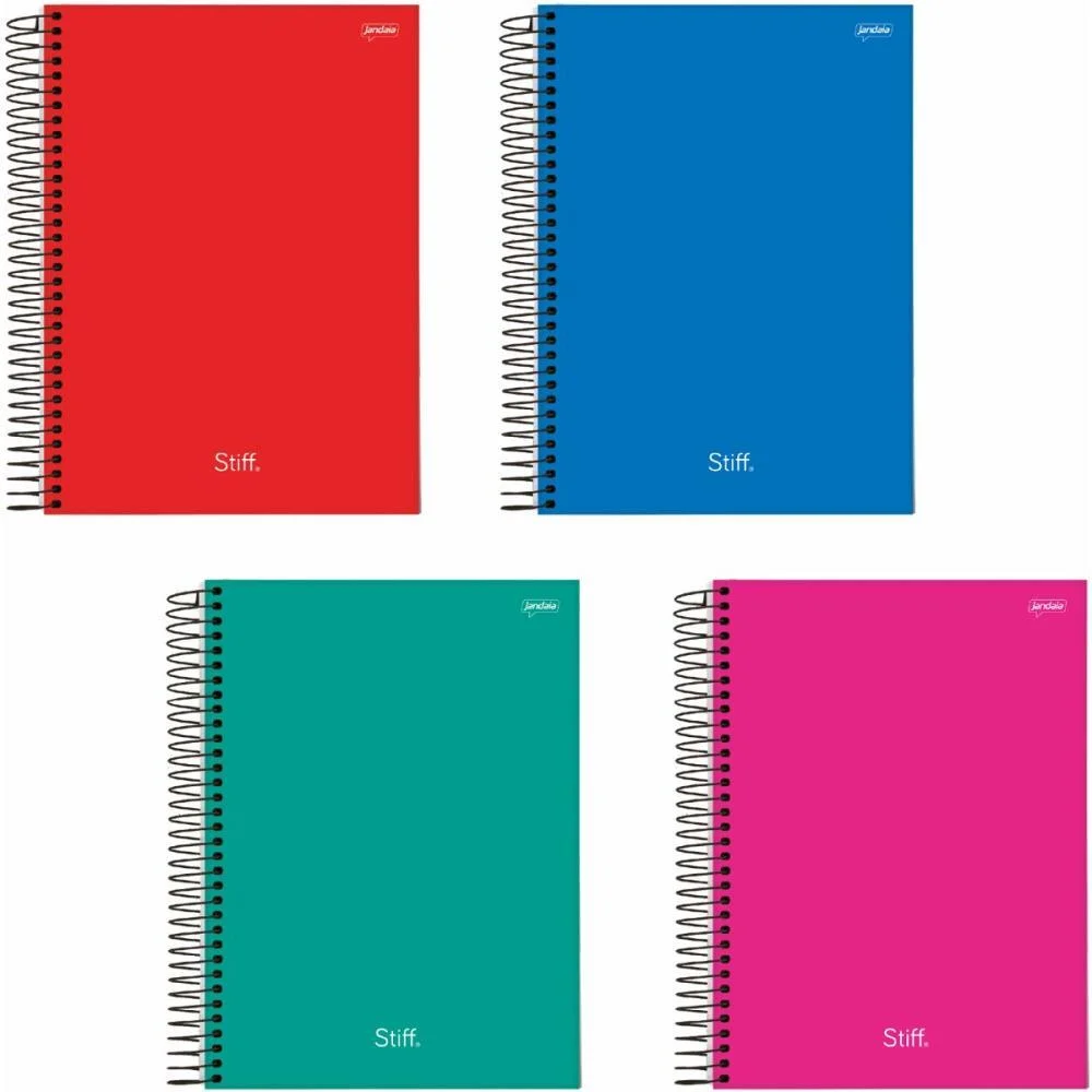 Caderno 01X1 Capa Dura Stiff Slim 80Fls. Jandaia (Pct.c/04)