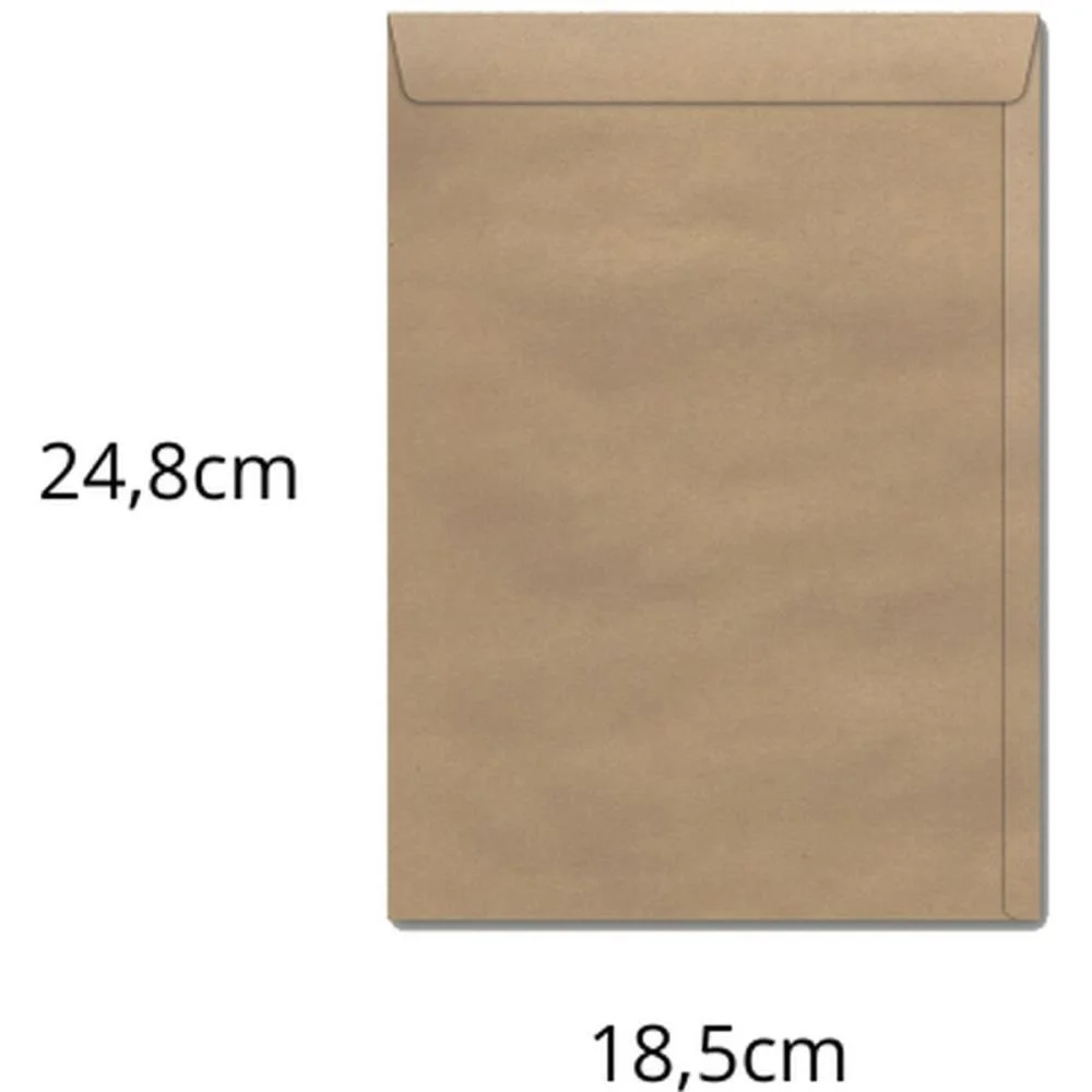 Envelope Saco Natural 185X248 80Grs. Kn 24 Scrity (Cx.c/250)