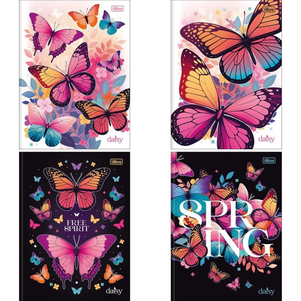 Caderno Brochurao Capa Dura Bloom 80Fls. Tilibra (Pct.c/05)